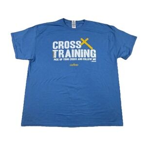 Light‎ Source 'Cross Training' Christian T-Shirt Adult Size XL Love Jesus & God